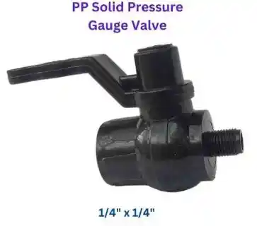 PP Solid MT Valve 1/4 inch